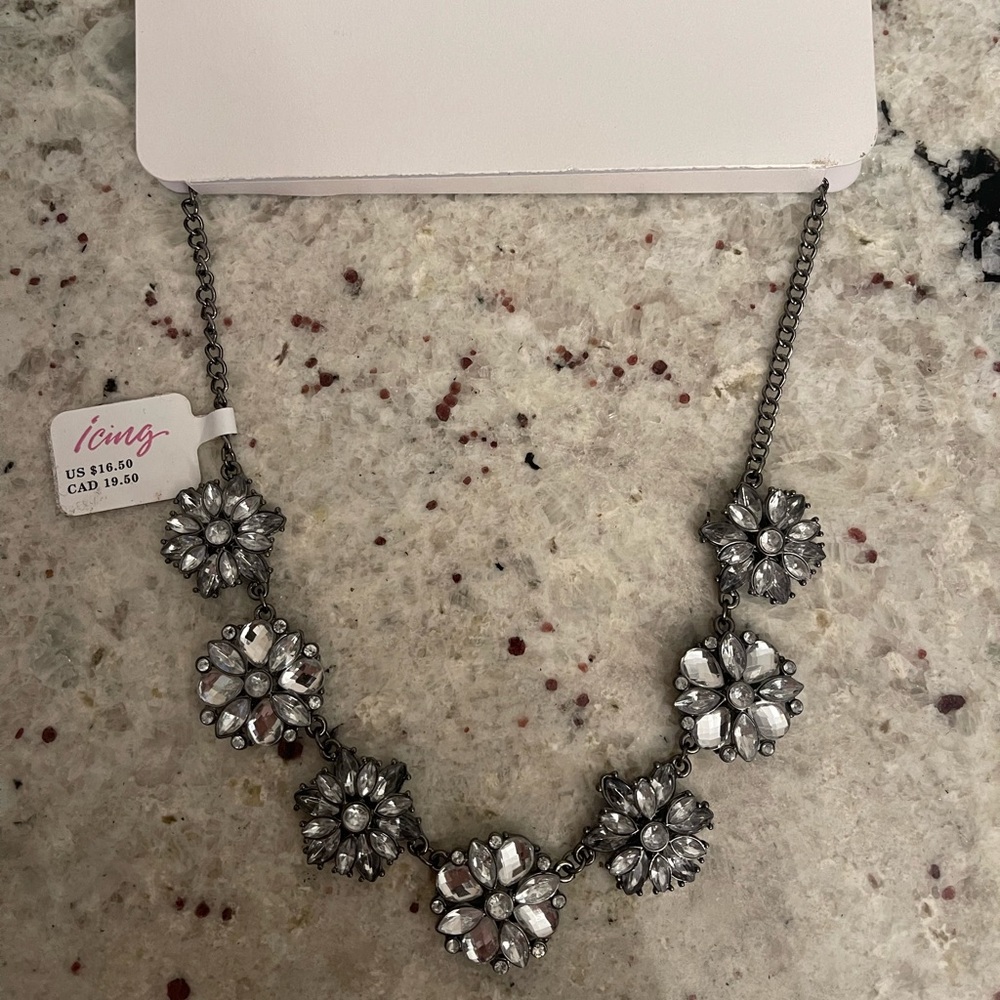 Black & Silver Studded Necklace